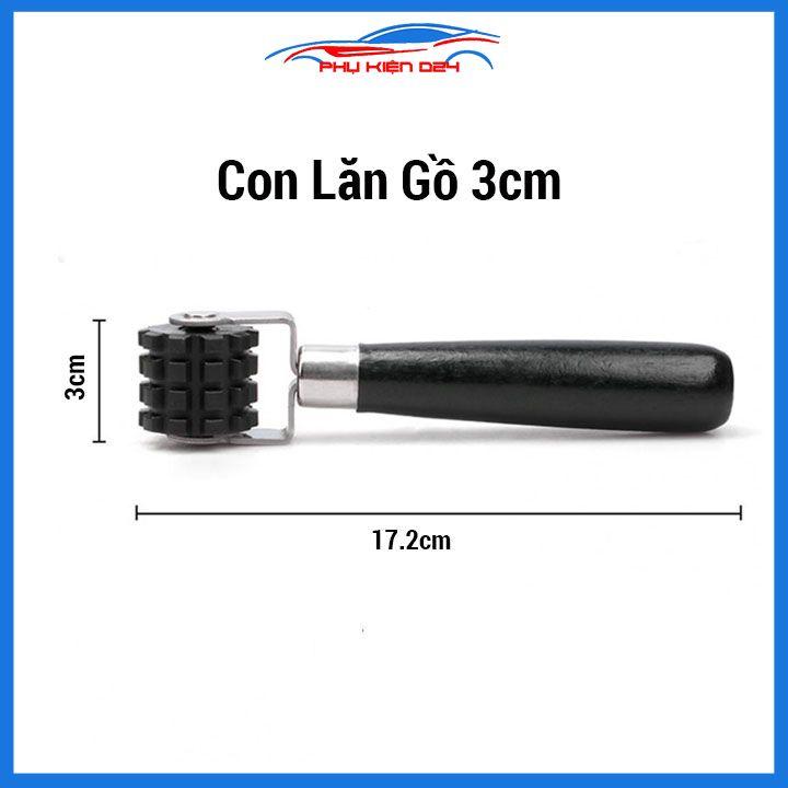 Con lăn gồ bánh xe chuyên dụng dán cách âm cho ô tô loại bánh có gai