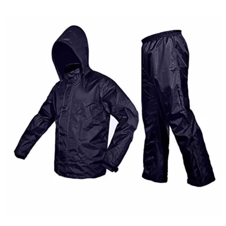 Áo Mưa Bộ Vải Dù Xanh Đen Siêu Bền Không Thấm Nước Nhiều Size Nam & Nữ AM08