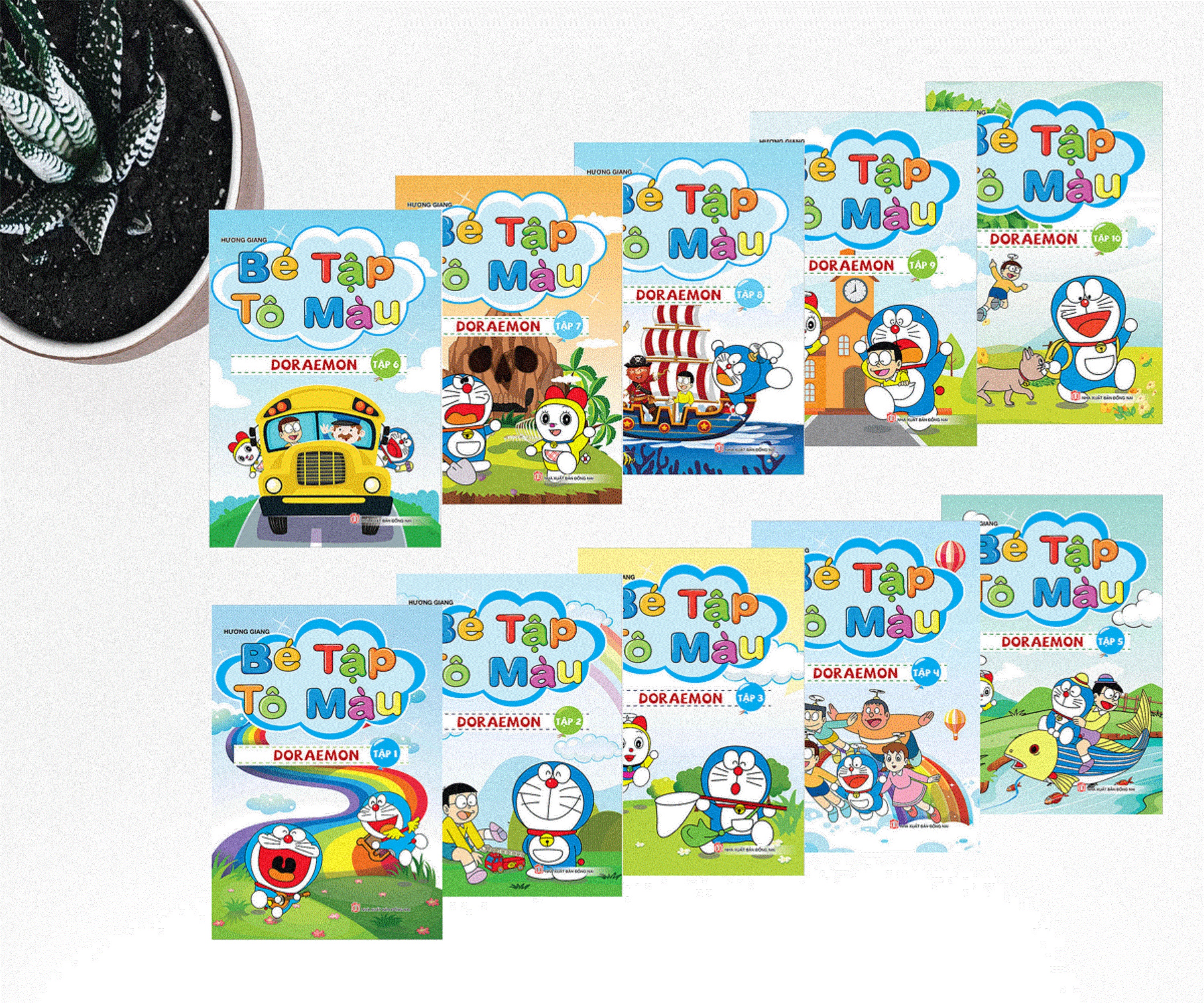 Combo Bé Tập Tô Màu Doraemon ( 10 quyển ) (BÌA NGẪU NHIÊN ) - KV