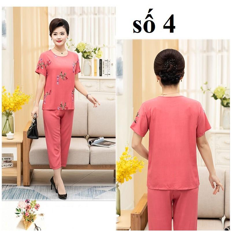 Bộ đồ mặc nhà trung niên cho mẹ_hàng sẵn