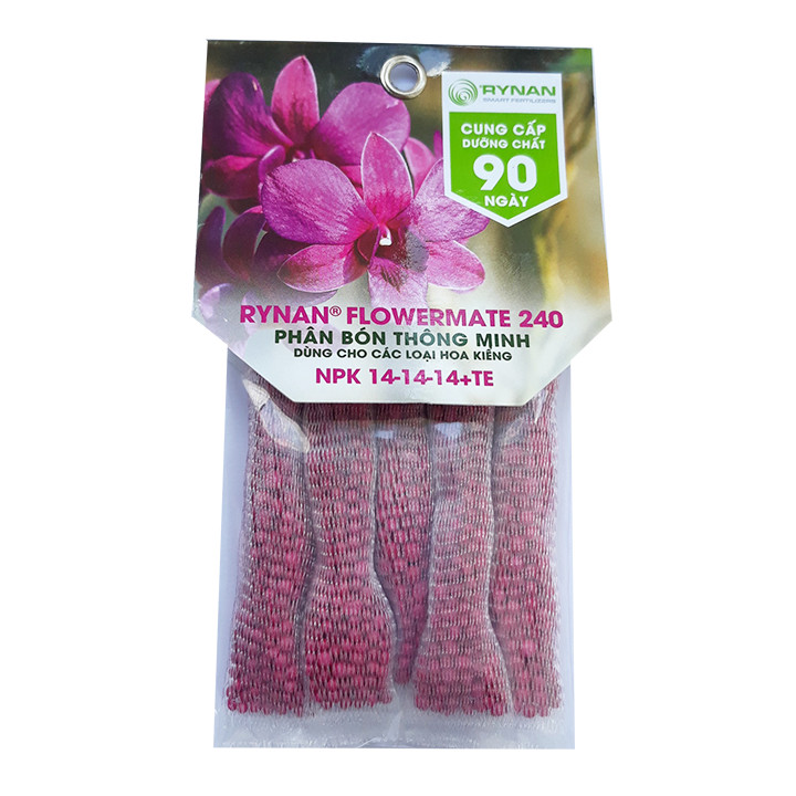 Phân Bón Rynan Flowermate 240 - Phân Bón Thông Minh Phân Giải Chậm - Dùng cho Các Loại Hoa Kiểng, Phong Lan