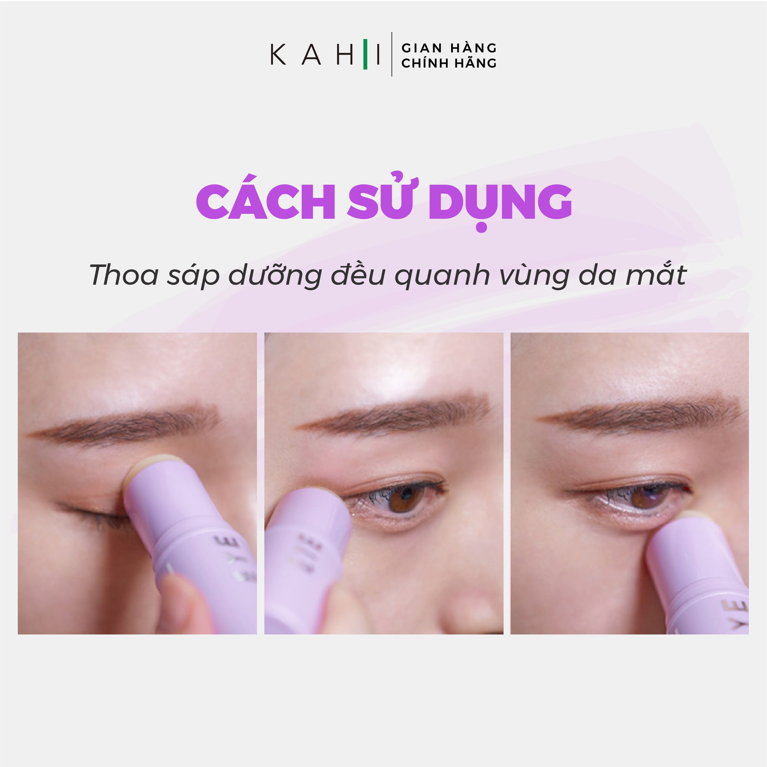 Sáp Dưỡng Ẩm Kahi Eye Balm - Cải Thiện Quầng Thâm Mắt 9g