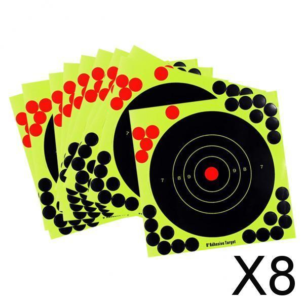 8x10 pcs Splatter Reactive Self Adhesive Shooting Targets Gun Rifle Pistol