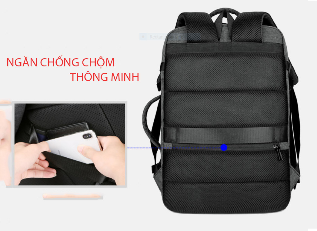 Balo du lịch cao cấp phong cách mới 15,6"