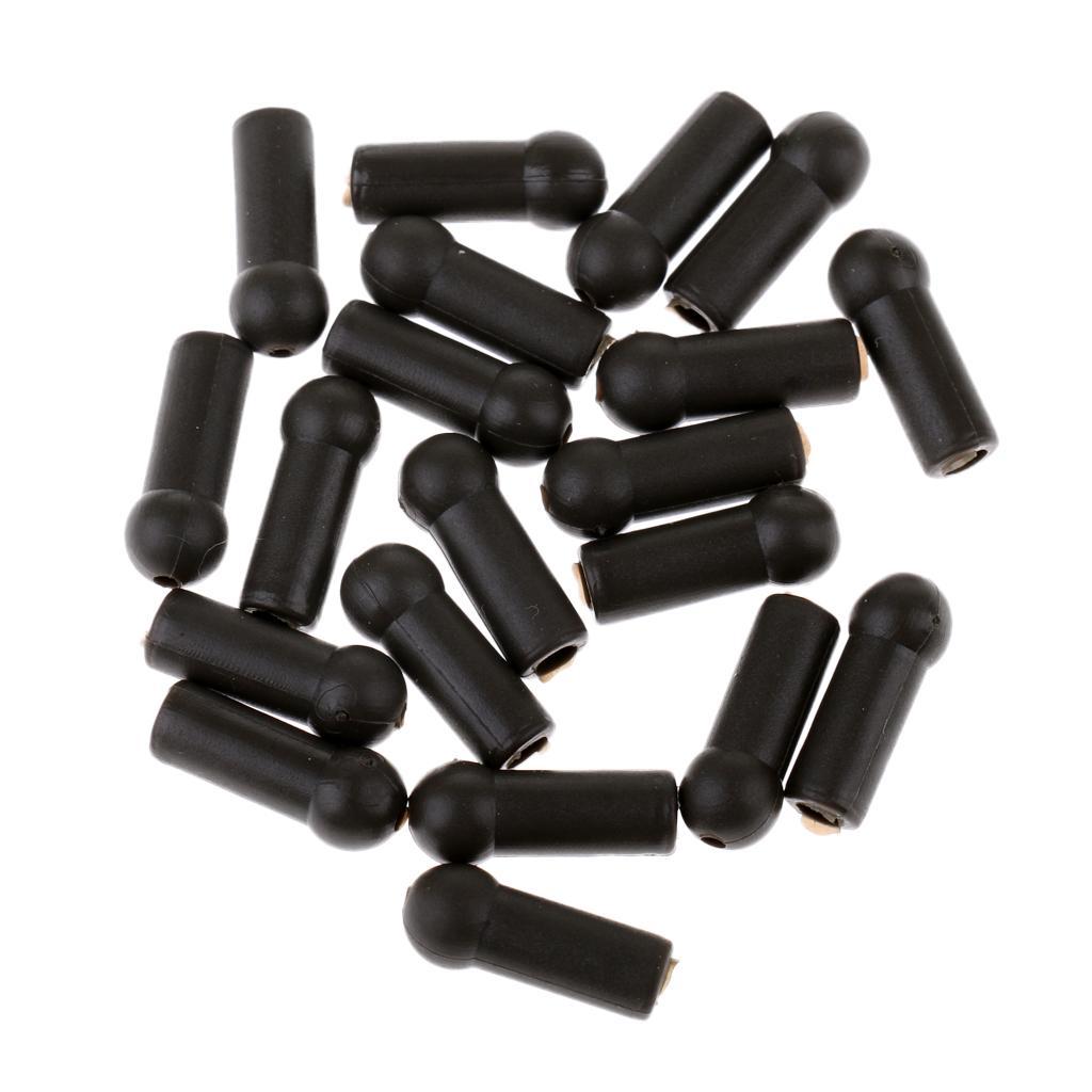 20Pcs Carp Fishing Lead Buffer Shock Beads Coarse Fishing Rubber Rig Beads