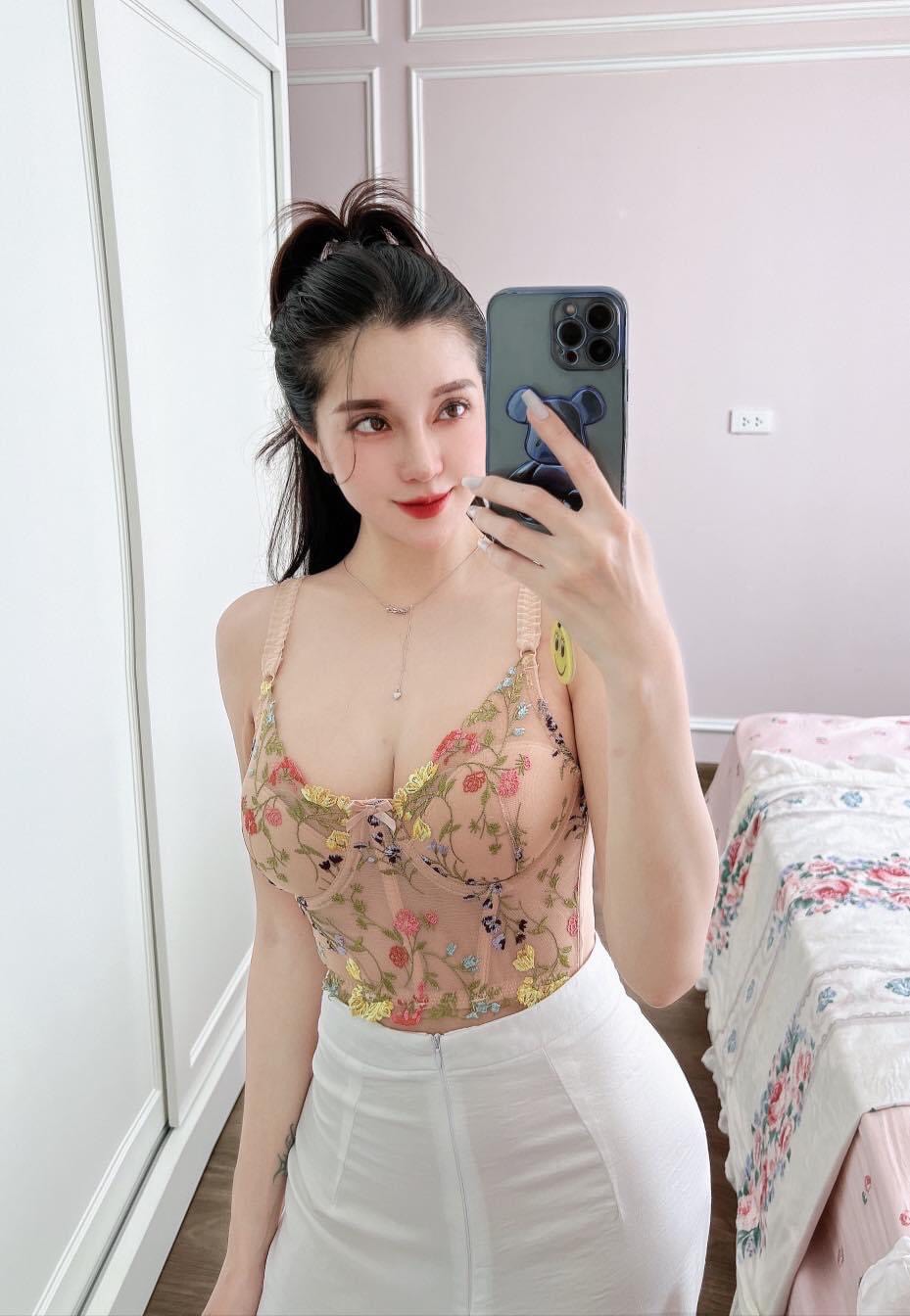 Áo Bra Corset ren thêu hoa mút mỏng có gọng, nâng ngực gợi cảm,bản to ôm sát cơ thể,tạo đường cong quyến rũ hàng cao cấp