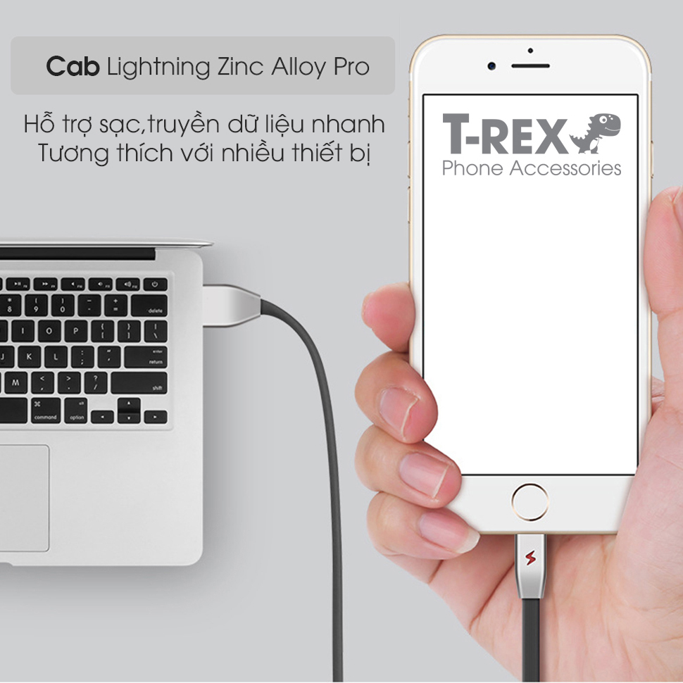 Dây Cáp Sạc Nhanh Lightning LED Zinc Alloy Pro (Dành Cho Điện Thoại Iphone, Ipad) - DT038