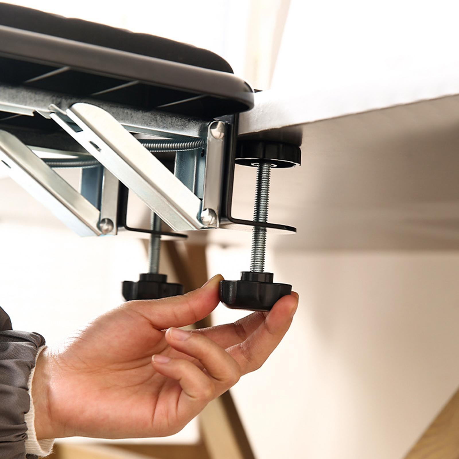 Desk Clamp Platform Desk Arm Rest Support Easy to Attach pad Rests Elbow Cushion Computer Arm Rest for Home and Office Desk Chair
