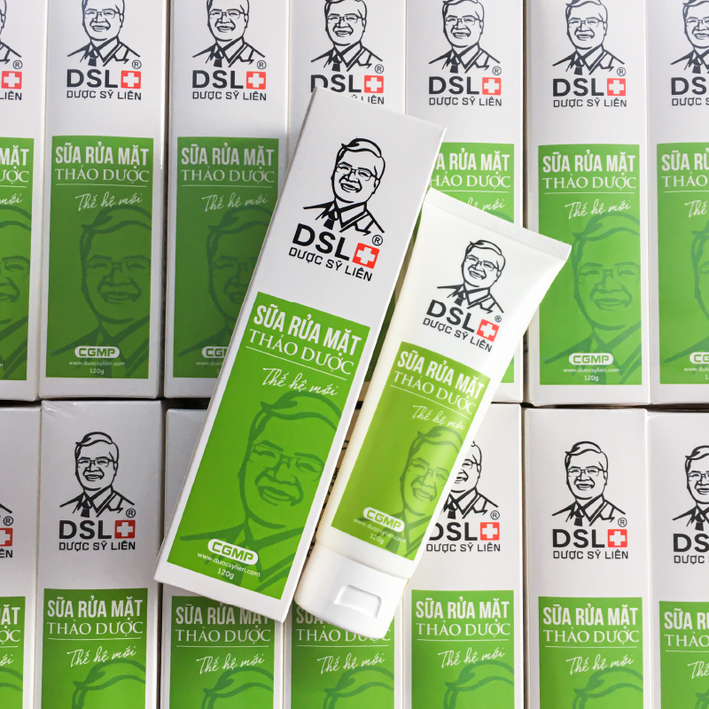 Sữa rửa mặt thảo dược 120g Dược Sĩ Liên dịu nhẹ ngừa mụn giảm mụn mờ nám trắng da chiết xuất thiên nhiên