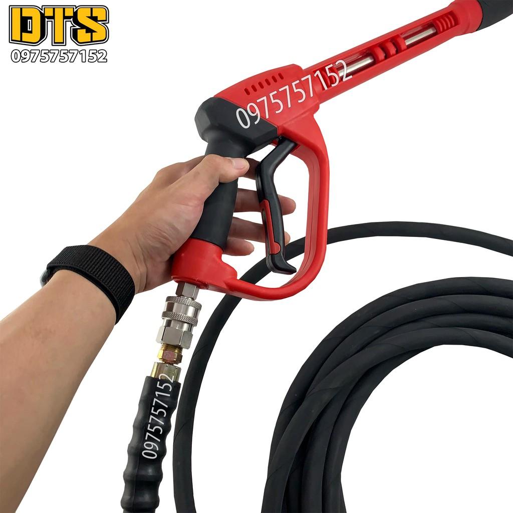 19m Dây phun cao áp lõi thép cho máy xịt rửa áp lực cao Lutian, V-Jet, Panda, Jetta, Palada, Projet