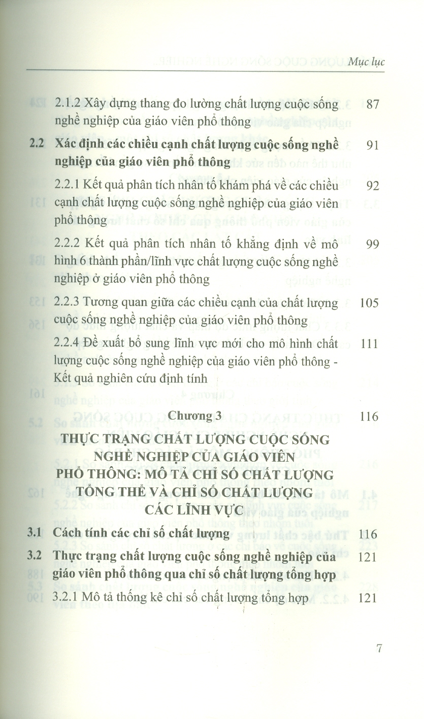 Chất Lượng Cuộc Sống Nghề Nghiệp Của Giáo Viên Phổ Thông Trong Bối Cảnh Đổi Mới Giáo Dục (Sách Chuyên Khảo)