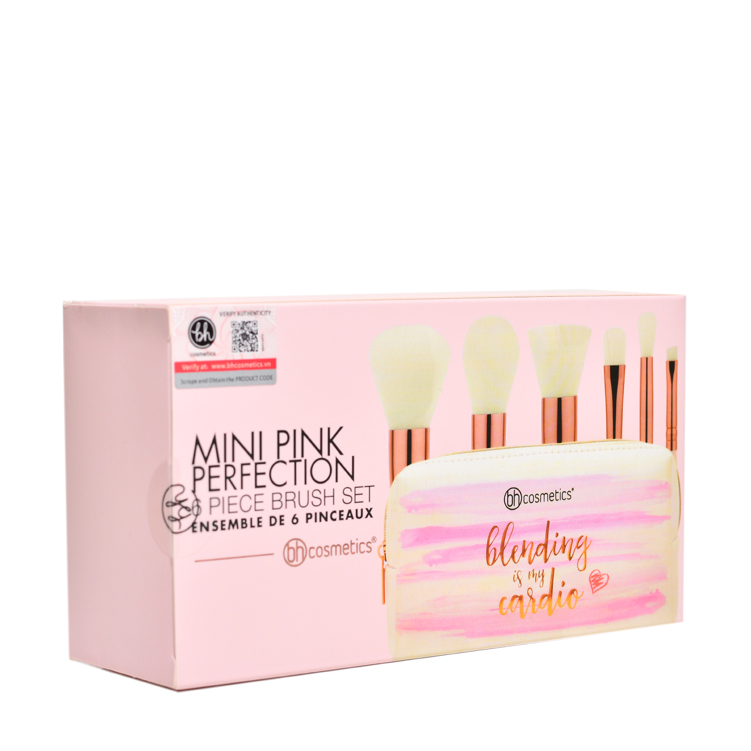 Bộ Cọ Trang Điểm 6 Cây Bh Cosmetics Mini Pink Perfection