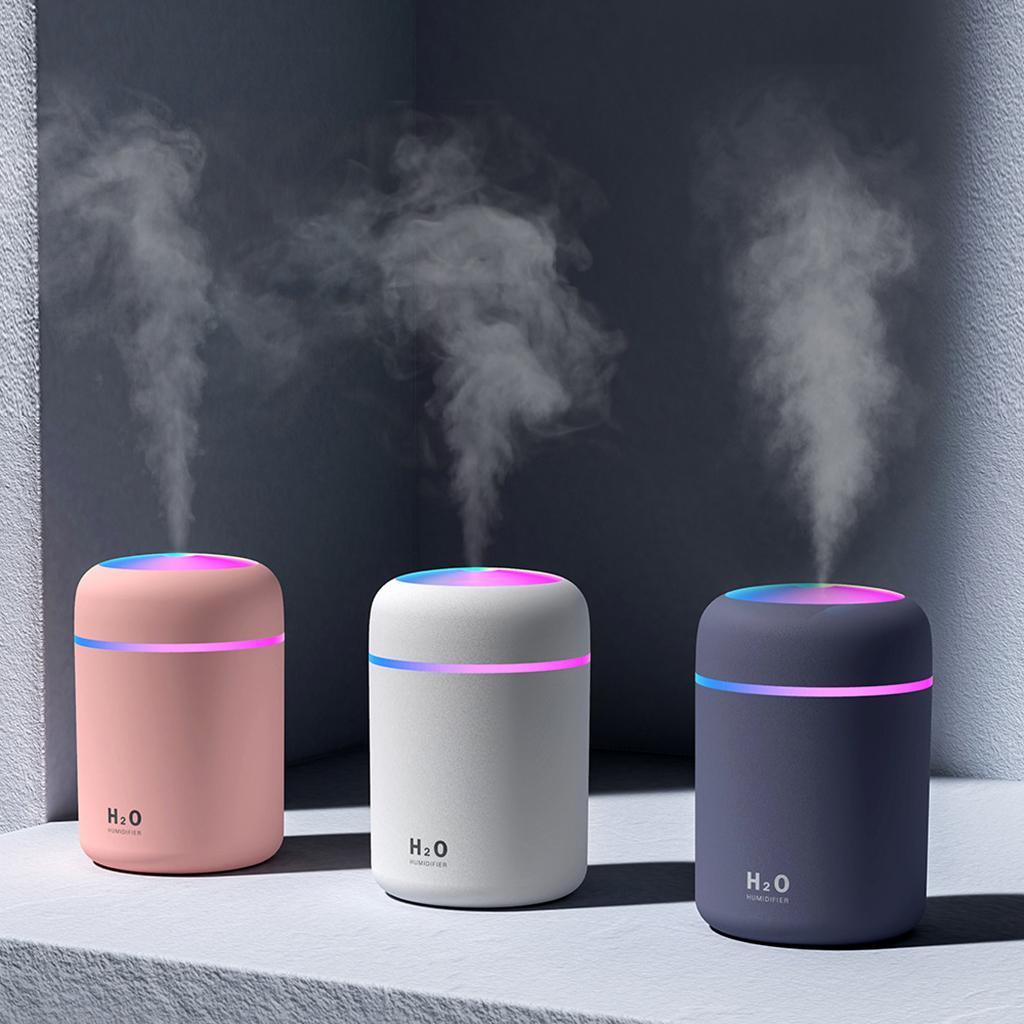 USB Humidifier with Essential Oil Diffuser Gray + 5 Pieces