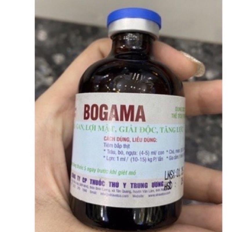 [ THÚ Y ] Bogama dung dịch tiêm 50ml - Bổ gan, lợi mật, nhuận tràng, tăng cường tiêu hóa, giảm táo bón cho chó mèo