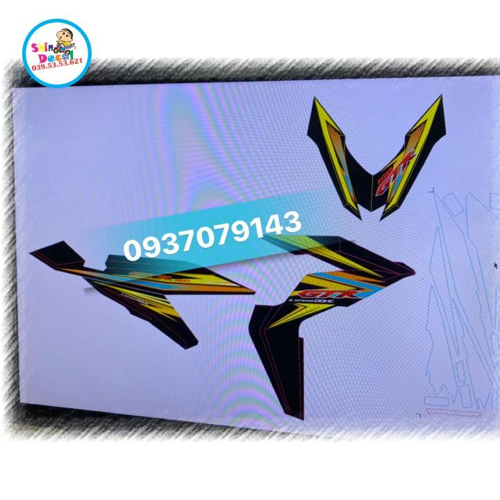 Tem rời winner GTR vàng đen