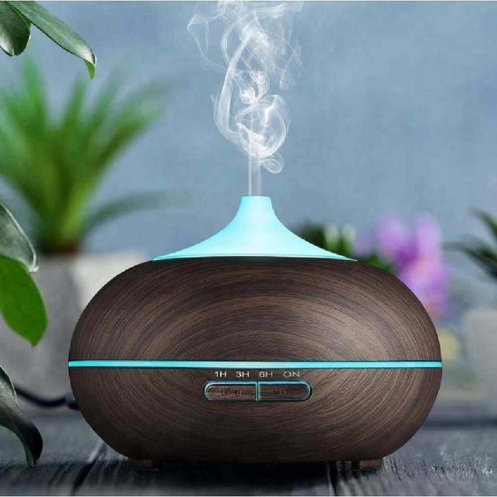 Máy Xông Tinh Dầu Khuếch Tán Phun Sương Bí Ngô Bù Ẩm Phòng Điều Hoà Có Chế Độ Tự Ngắt Khi Hết Nước Có Đèn Led 7 Màu Phù Hợp Với Phòng 30m