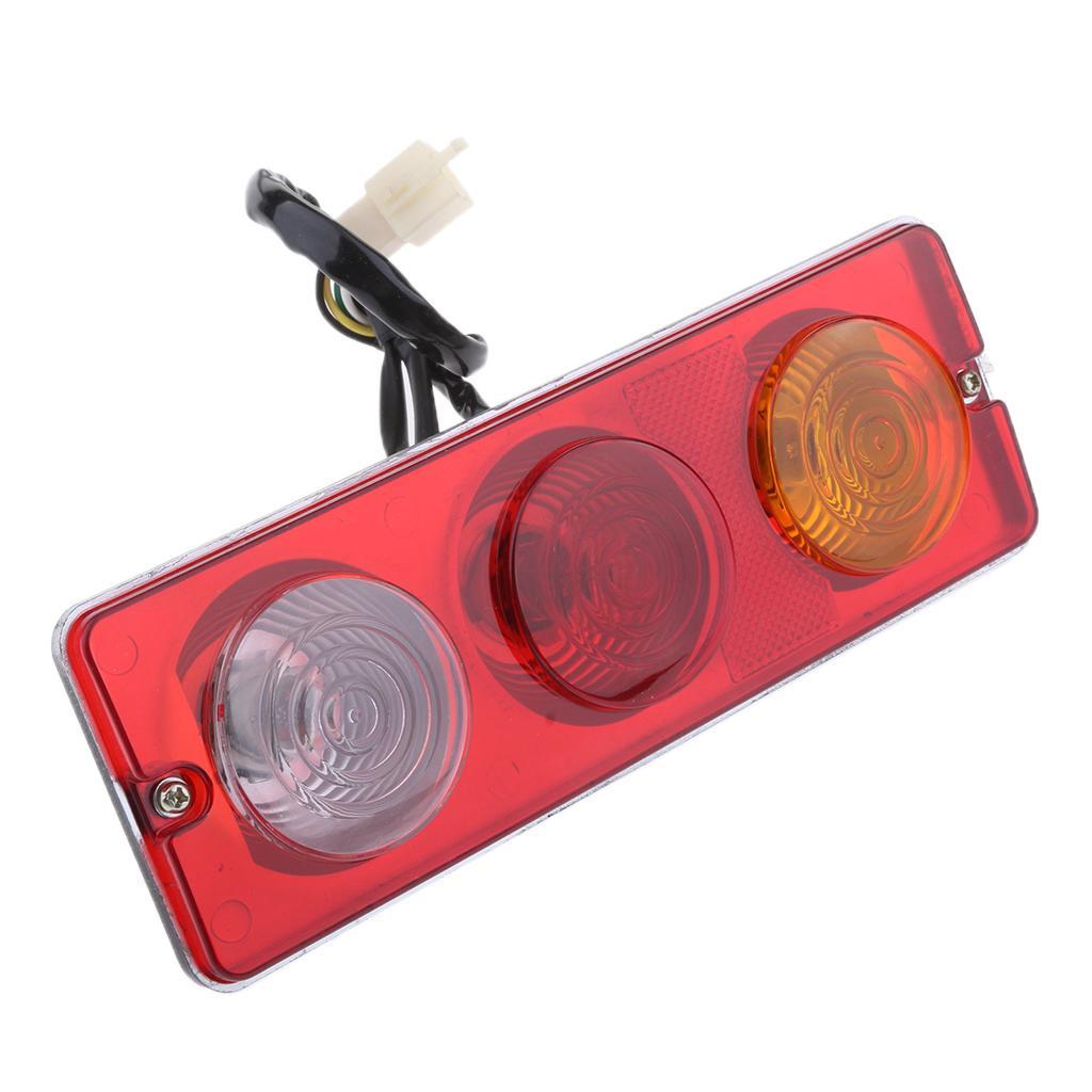2X Rear Brake Tail Light Panel for 150cc 250cc Go Kart ATV Buggy Quad Bike, Red