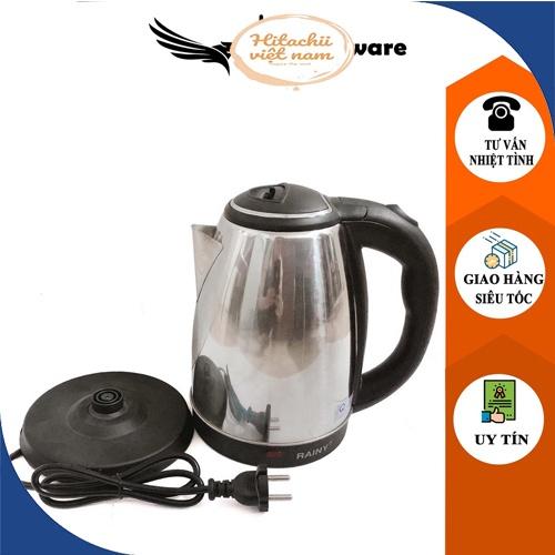 Ấm Siêu Tốc Đun Nước 1.8 Lít Siêu Tiếp Kiệm Điện, Bình Đun Nước Siêu Tốc Electric Kettle chất liệu inox