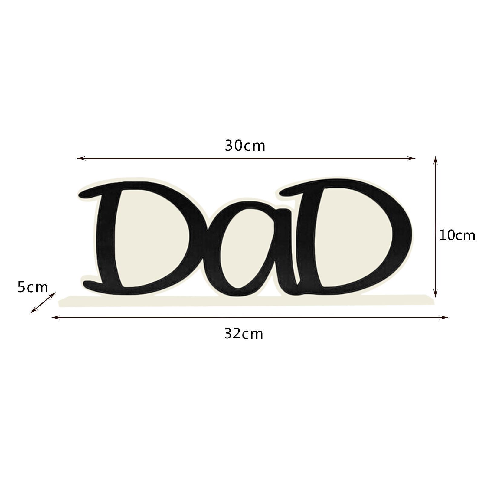 Creative Dad Picture Frame Tabletop Decorative Photo Clip Frame for Father's Birthday Gifts