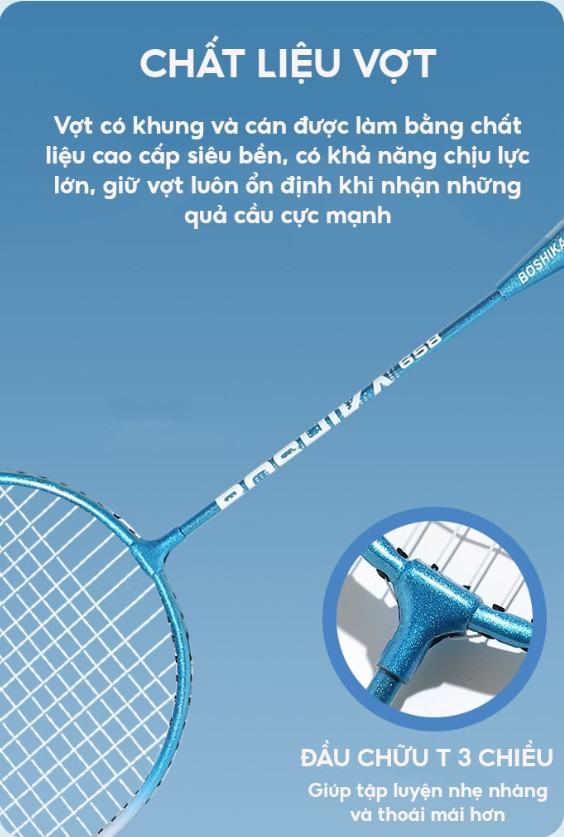 Bộ vợt cầu lông giá rẻ tặng bao, túi đựng, có vượt đánh đơn, màu hồng theo cặp, căng-nhẹ cho nữ, cho bé chính hãng
