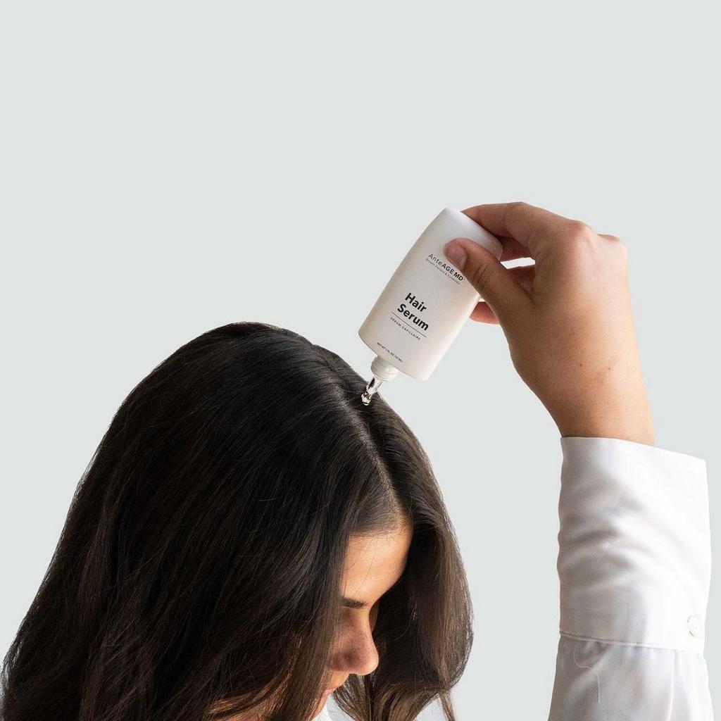 Bộ sản phẩm kích thích mọc tóc AnteAge MD Home Hair System 30ml & cây massage - Hee's Beauty