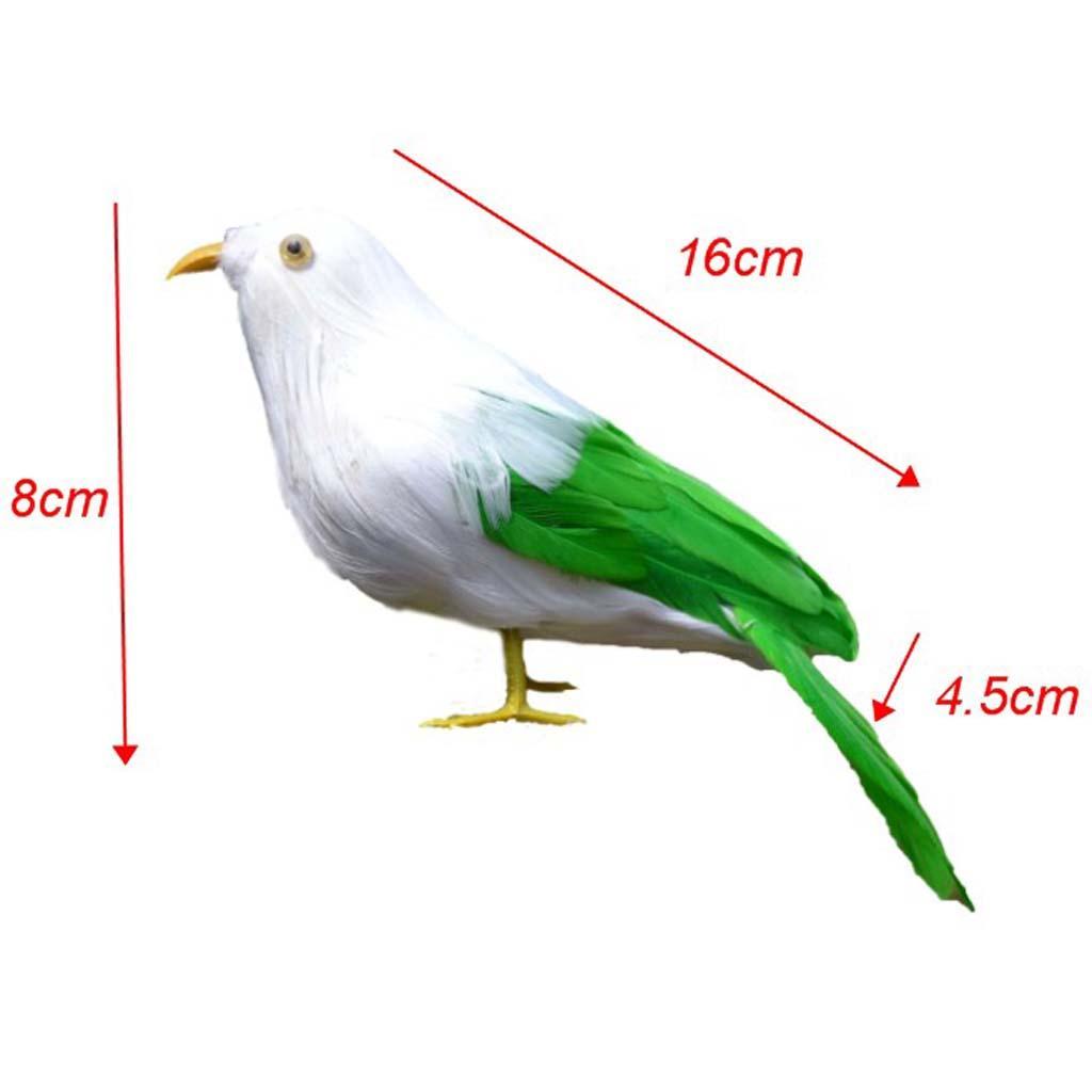 4pcs Mini Bird Model Ornaments Small Birds Figurine Crafts Wedding Decor