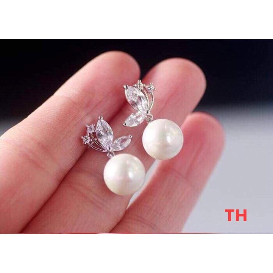 BÔNG TAI BƯỚM GẮN HẠT
