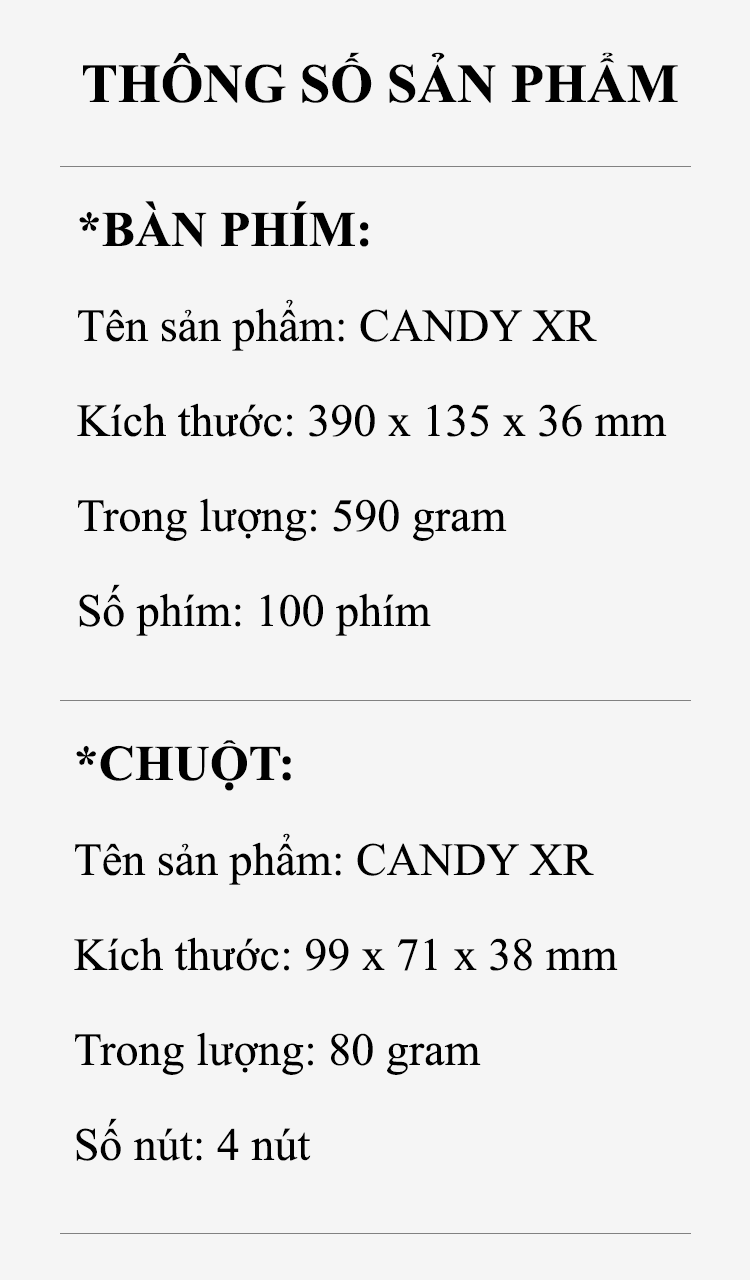 Bộ bàn phím và chuột không dây MOFII CANDY XR thiết kế phím mini 100 phím kết nối bằng chip USB 2.4GHz và 4 màu sắc độc đáo - Hàng Chính Hãng