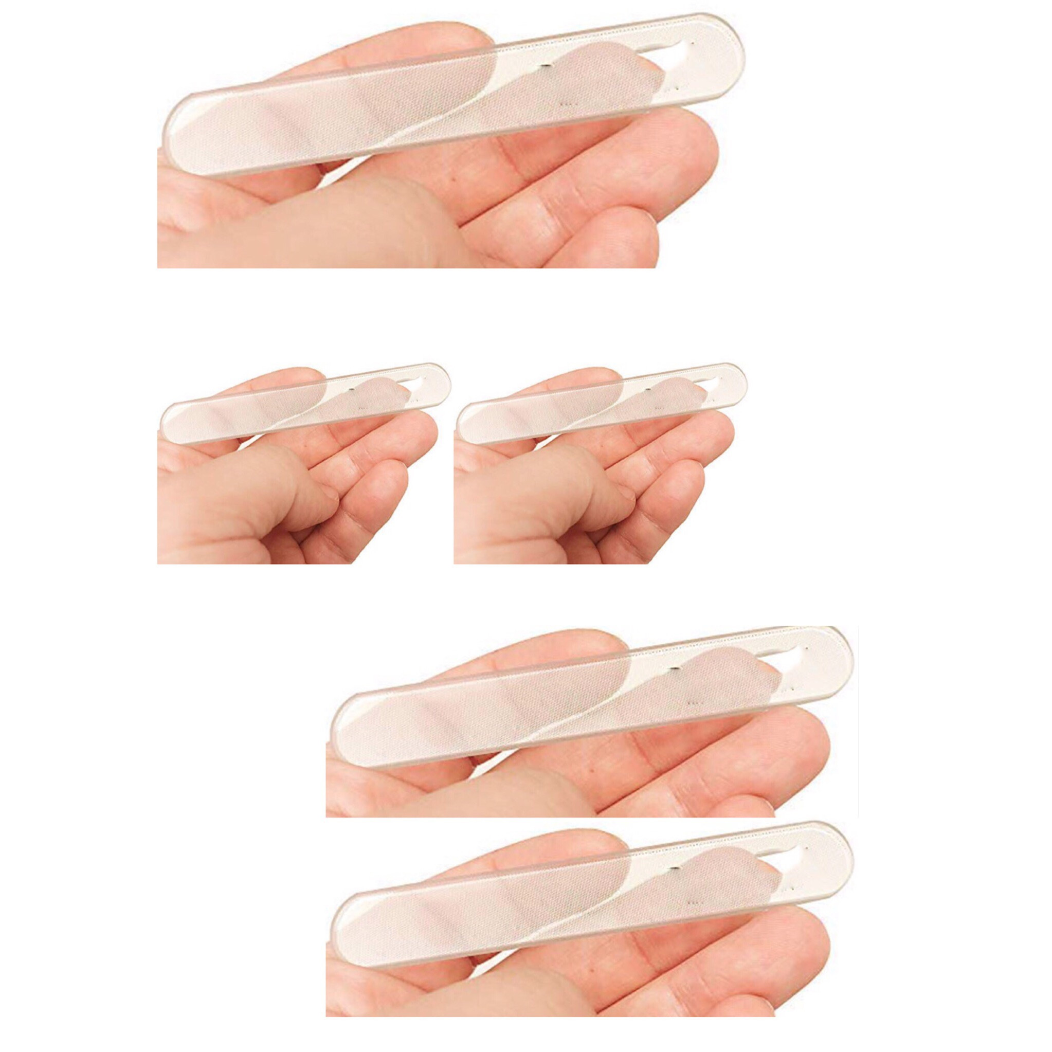 Dũa Móng Tay Thủy Tinh BEBE NAIL GLASS (5 Cái) - Dụng Cụ Làm Móng Tay Chuyên Nghiệp