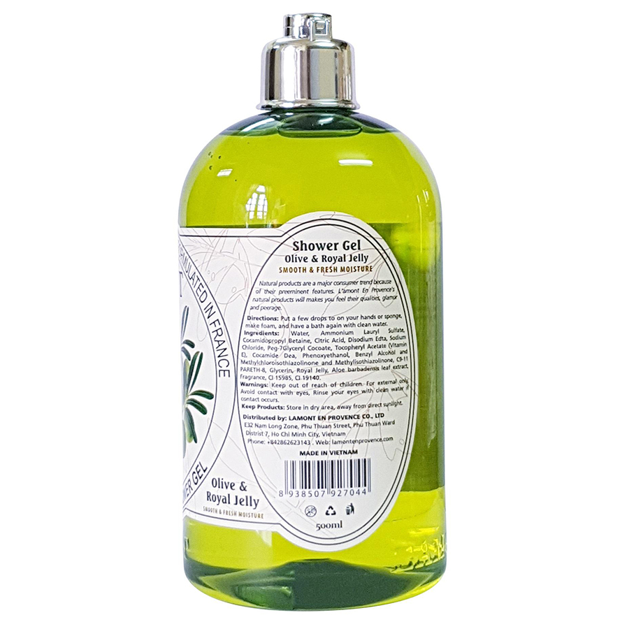 Combo Sữa Tắm L'amont En Provence Shower Gel Hương Almond + Olive (500ml / Chai)