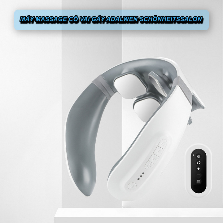 Máy Massage Cổ Vai Gáy ADALWEN SCHÖNHEITSSALON Châm Cứu, Làm Nóng, Có Remote Điều Khiển Từ Xa - Home and Garden