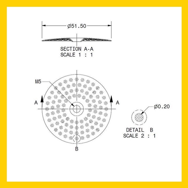 Shower iMS CI200IM | Lưới lọc IMS cho đầu group máy pha cà phê espresso