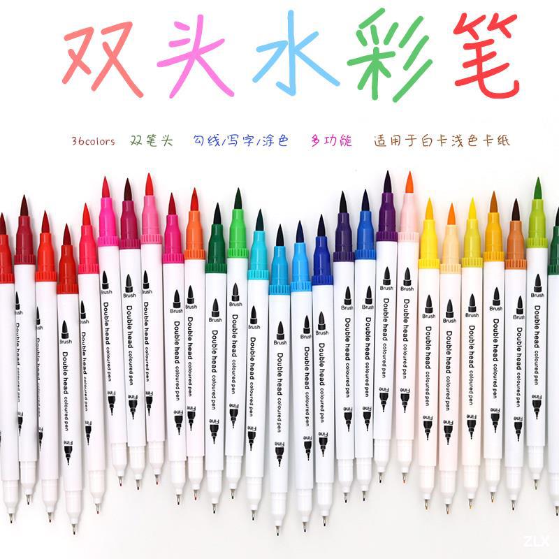 Bút dual brush pen fineliner Bút lông kim 2 đầu dùng để vẽ, tô màu, viết calligraphy lẻ 1 bút phụ kiện văn phòng phẩm