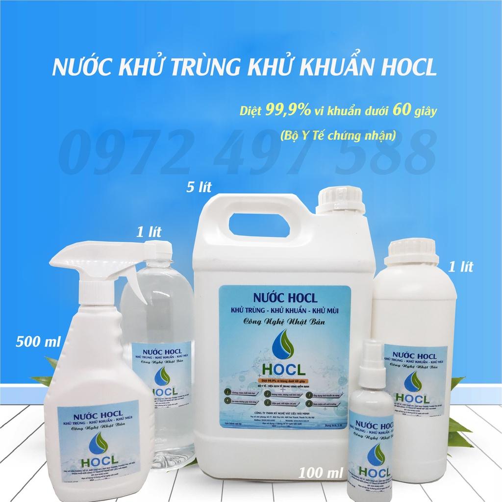 Nước khử trùng sát khuẩn HOCL bình lớn 10 lít có vòi vặn tiện dụng
