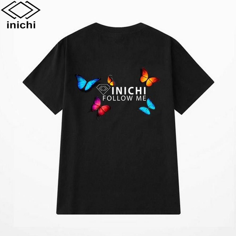 Áo thun unisex in họa tiết bướm INICHI 4 màu I11