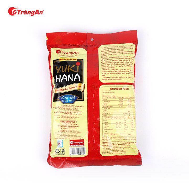 Bánh gạo chiên Yukihana vị mật ong 100g, thương hiệu Tràng An, hạn sử dụng 8 tháng