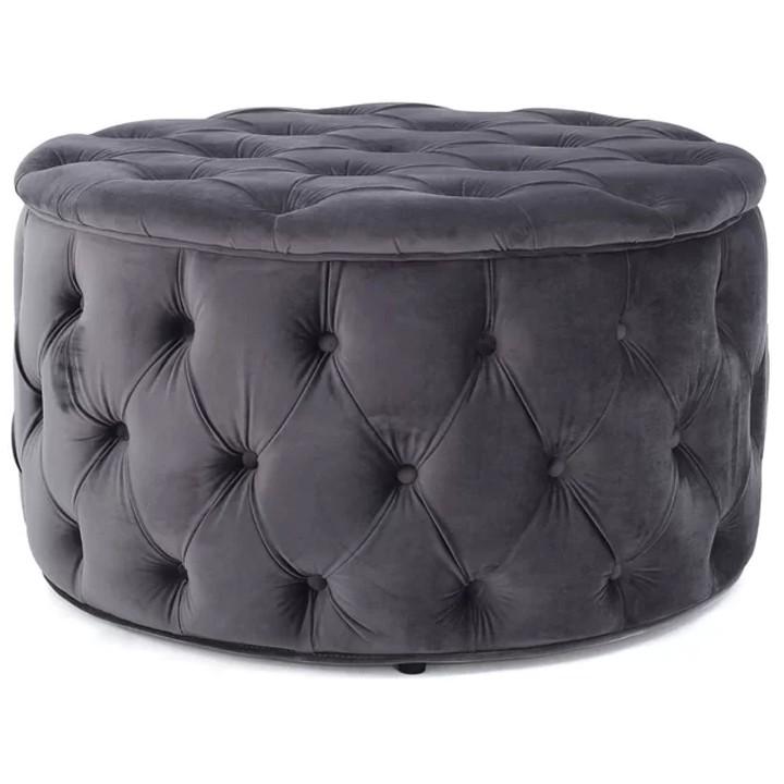 Ghế sofa đôn tròn vải nhung Juno Sofa HFC-GDT03-0.75 cao cấp