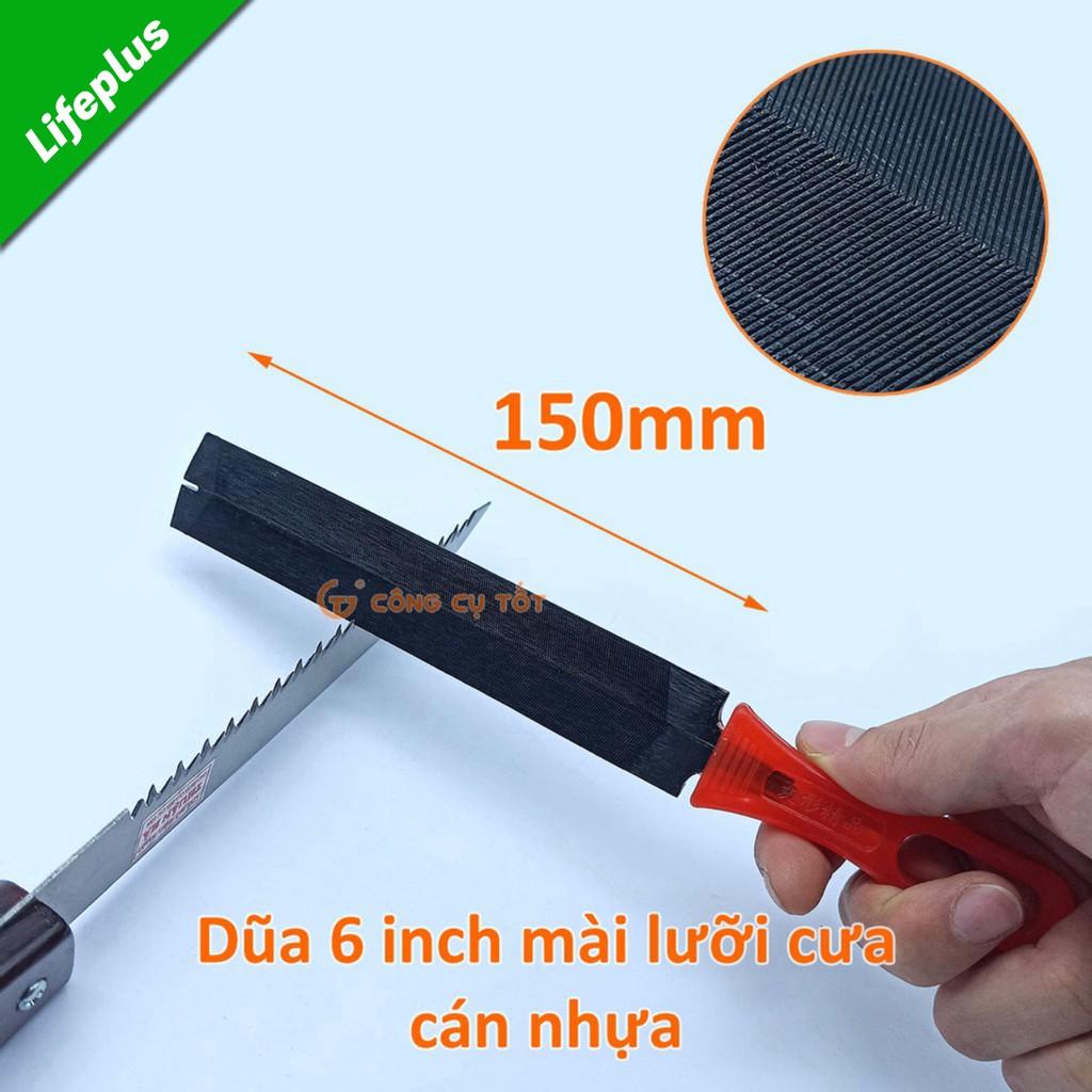 Dũa mài lưỡi cưa 6inch 150mm cán nhựa