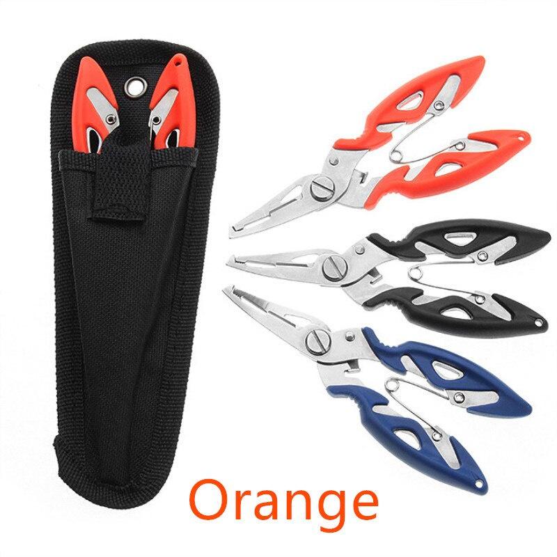 Fishing Plier+Oxford bag Scissor Braid Line Lure Cutter Hook Remover Tackle Tool Cutting Fish Use Tongs Scissors Fishing Pliers