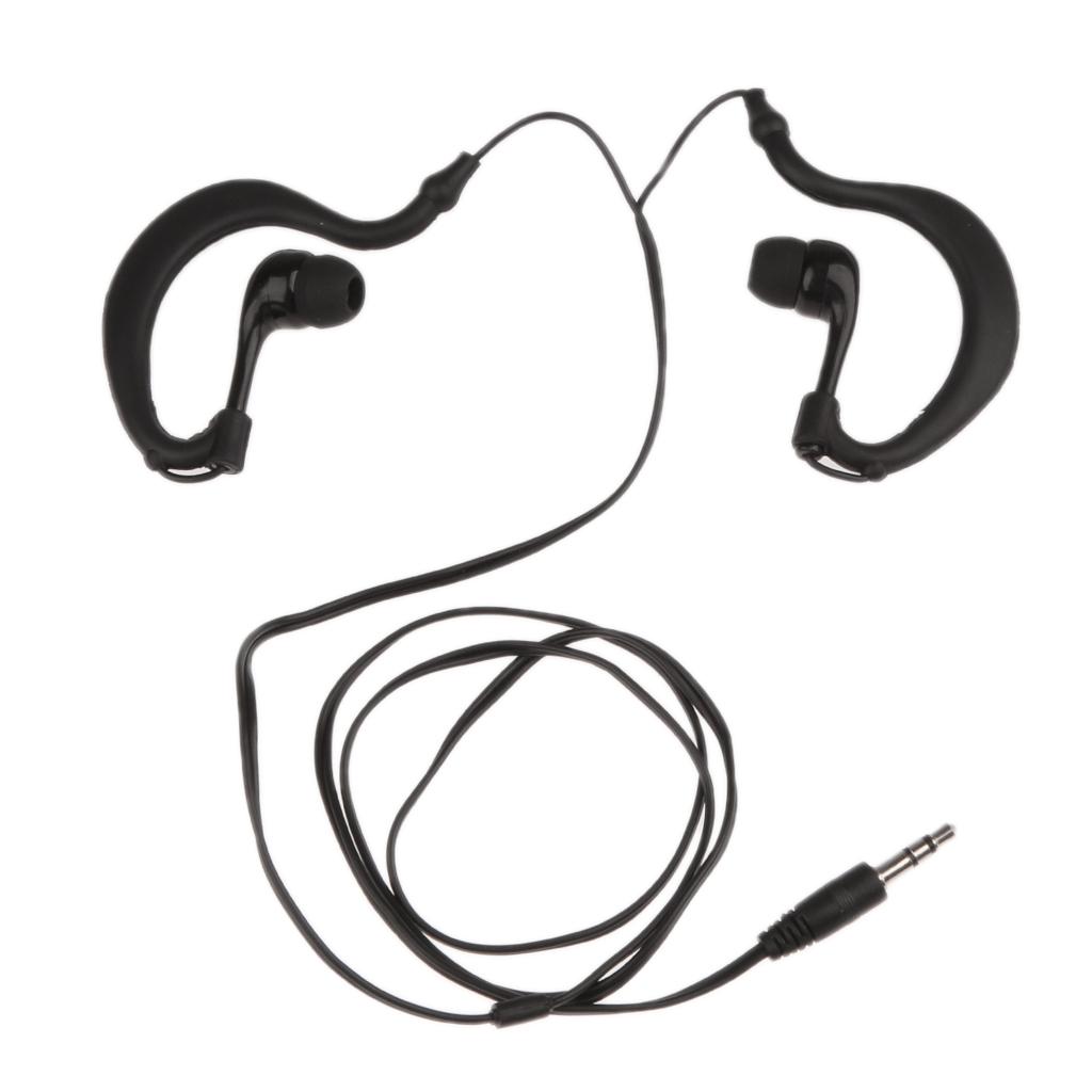 2Pack 3.5mm Swimming Waterproof Earphone For Media Player FM Radio MP3 iPod