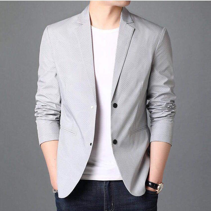 Áo Khoác Blazer Nam Hàn Quốc, Áo Vest nam Blazer chất linen bột cao cấp