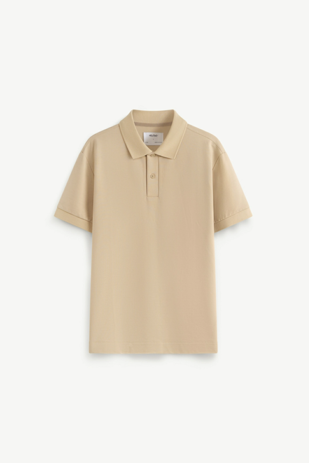 Áo Thun Polo Nam ROUTINE Tay Bo Trơn Form Fitted - 10S24POL012 | LASTORE MENSWEAR