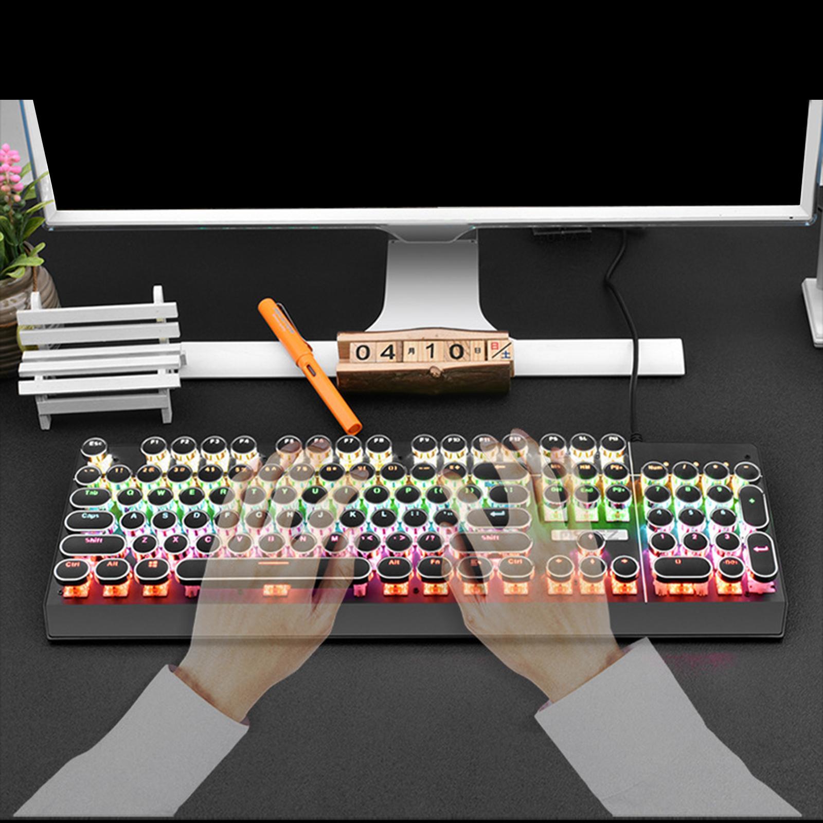 Mechanical Gaming Keyboard RGB Backlit 104 Keys for PC