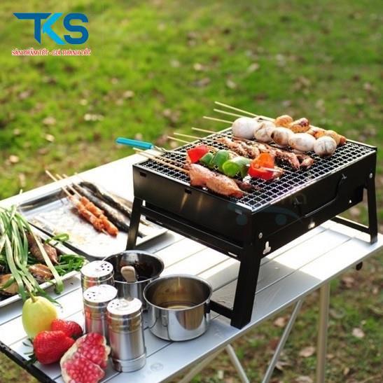 Bếp nướng than hoa BBQ ngoài trời không khói