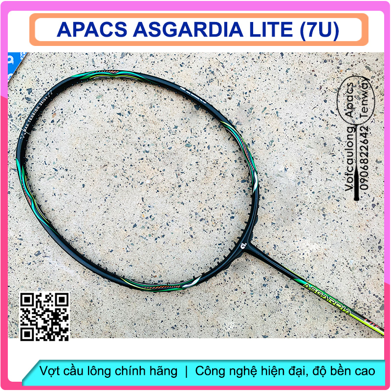 Vợt cầu lông Apacs Asgardia Lite - 7U (73gr)| Mẫu vợt 7U siêu nhẹ, sơn nhám cá tính
