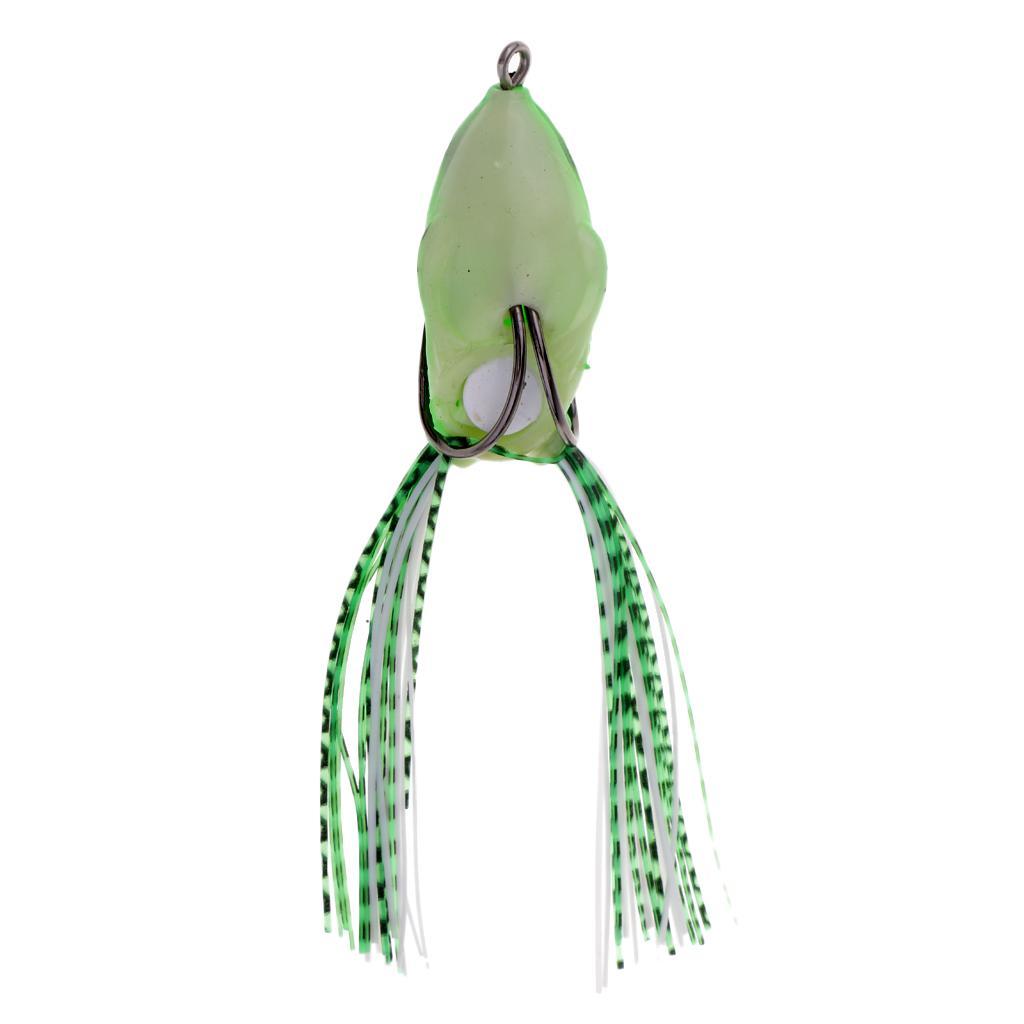Topwater Frog Fishing Lure Soft Lure Artificial Bait Crankbaits Hook Baits Cute Frog shape life-like swimming actions in water