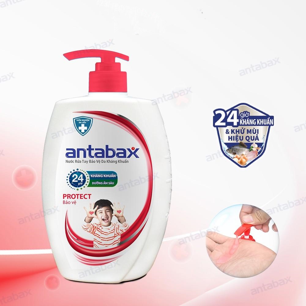 Nước Rửa Tay Bảo Vệ Da Kháng Khuẩn Antabax Protect Bảo Vệ 250ml