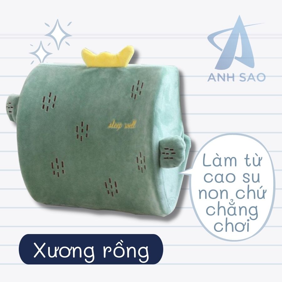 Gối Tựa Lưng Văn Phòng Cao Su Non A Kích Thước 34 X 34 Cm X 610Cm - Xương Rồng