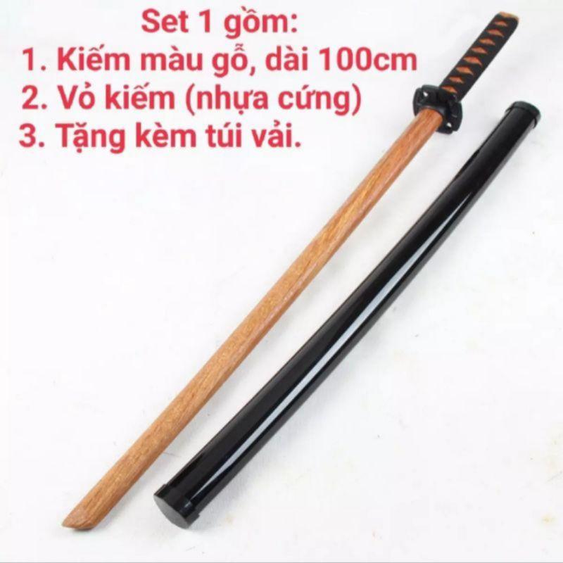 Thanh Bokken Bao Gồm Cả Lưỡi Và Bao Phù Hợp Tập Luyện Kendo, Aikido