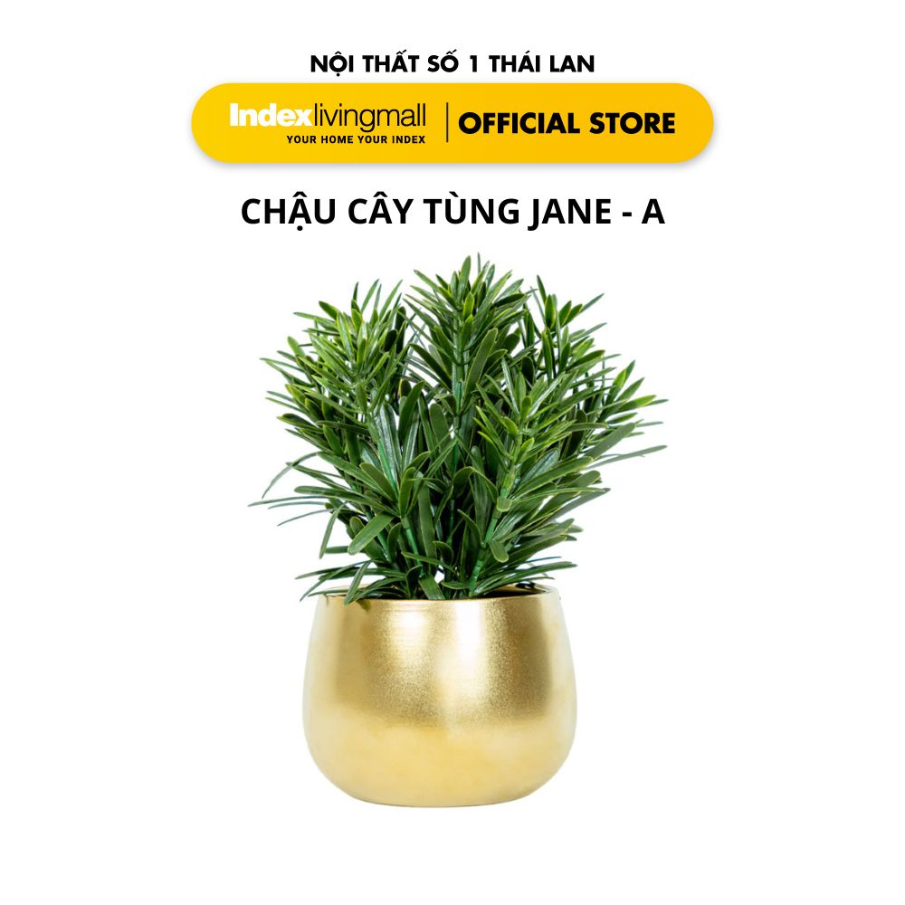 Chậu Cây Gỉa JANE - A/B Trang Trí Nhà Cửa Màu Vàng Đồng | Index Living Mall | Nội Thất Nhập Khẩu Thái Lan - Phân Phối Độc Quyền Tại Việt Nam